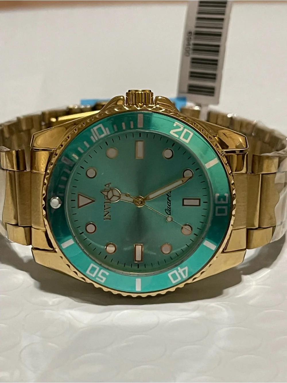Invicta Diver Meridian Men's Watch - 42mm, Gold & Black Dial